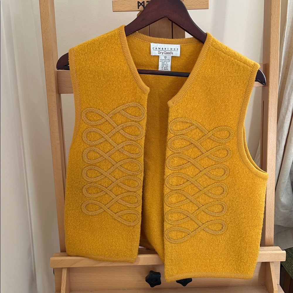 Cambridge Dry Goods 100% boiled wool vest vintage